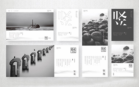 竖视科技品牌视觉设计传媒LOGO设计